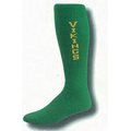 Solid Color Baseball Tube Socks w/ Knit-in Design (5-9 Small)